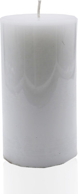 

AuraDecor White Pillar Candle 3*6 Candle(White, Pack of 1)