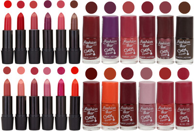 

Rythmx 12 Matte Lipstick + 12 Gel Nail Polish Combo Pack of 24(Set of 24)