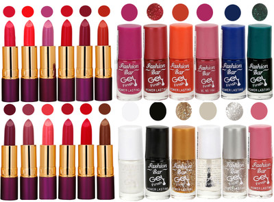 

Rythmx 12 Matte Lipstick + 12 Gel Nail Polish Combo Pack of 24(Set of 24)