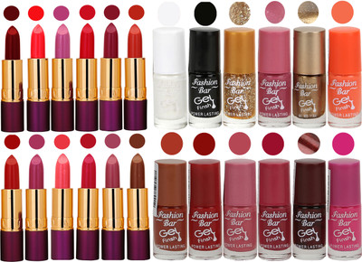 

Rythmx 12 Matte Lipstick + 12 Gel Nail Polish Combo Pack of 24(Set of 24)