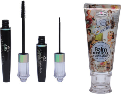 

ADS Waterproof Eyeliner / Mascara / BB Cream(Set of 3)