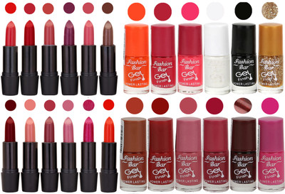 

Rythmx 12 Matte Lipstick + 12 Gel Nail Polish Combo Pack of 24(Set of 24)