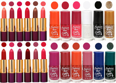 

Rythmx 12 Matte Lipstick + 12 Gel Nail Polish Combo Pack of 24(Set of 24)