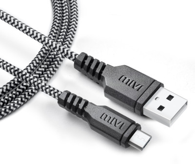 

Mivi 1M long Nylon Braided Original Black Micro USB Cable(Black)