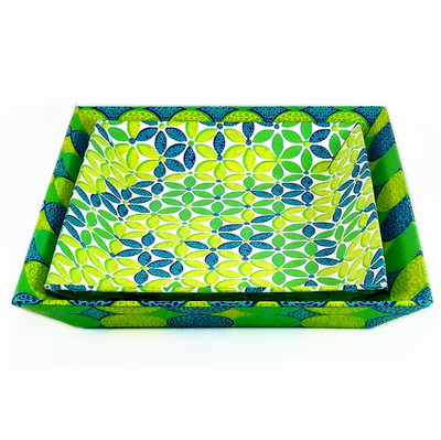 

JINA PAPER STUDIO PVT. LTD. 1 Compartments Handmade Paper, Cardboard Letter Tray(Blue, Green, Yellow)
