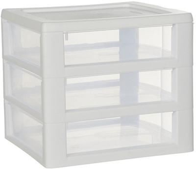 

Howards 3 Compartments Plastic Sterilite Clearview Drawer(Transparent)
