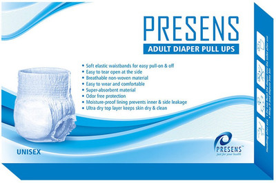 

Presens ADULT DIAPER - XL(10 Pieces)