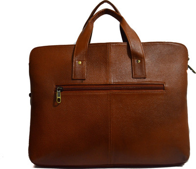 

Leather Giant Messenger Bag(Tan)