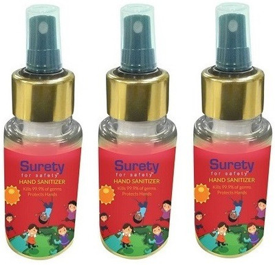 

Surety for Safety Strawberry (100ml) (Pack of 3)(300 ml, Bottle, Pack of 3)
