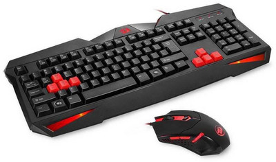 

Redragon Redragon S101 VAJRA USB Gaming Keyboard, CENTROPHORUS USB Gaming Mouse Wired USB Gaming Keyboard(Black)