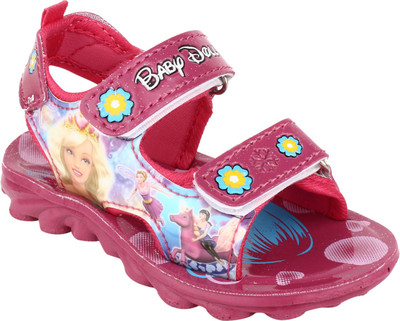 WINDY Girls Velcro Sports Sandals(Pink