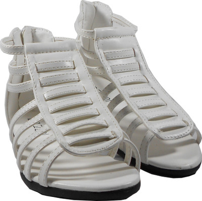 

WTdesign Girls Slip-on Gladiators(White