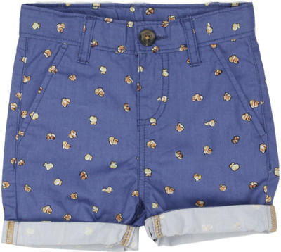 

United Colors of Benetton Short For Boys Casual Printed Cotton(Blue, Pack of 1, 901