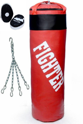 Fighter Red punching Bag combo Boxing Kit