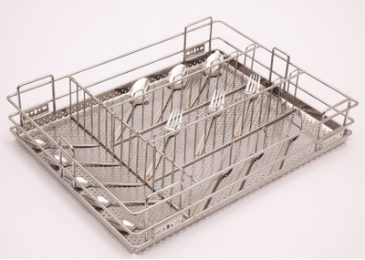 

VERY WELL Cutlery Basket Stainless Steel Kitchen Rack(White)