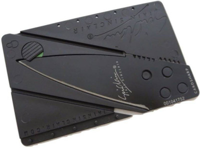 Cierie Credit Card type Survival Knife, Pocket Knife(Black) available at flipkart for Rs.99