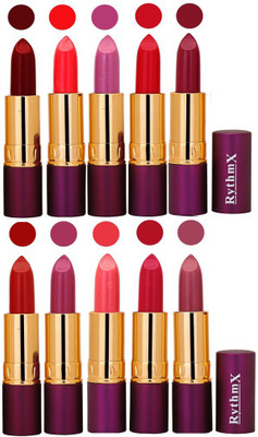 

Rythmx Pops Color Exclusive Matte Lipstick Combo Pack of 10(Shade -0431)
