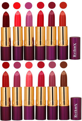 

Rythmx Pops Color Exclusive Matte Lipstick Combo Pack of 12(Shade -0448)