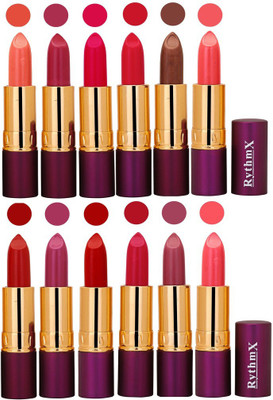 

Rythmx Pops Color Exclusive Matte Lipstick Combo Pack of 12(Shade -0443)