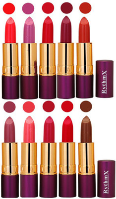 

Rythmx Pops Color Exclusive Matte Lipstick Combo Pack of 10(Shade -0427)
