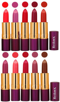 

Rythmx Pops Color Exclusive Matte Lipstick Combo Pack of 10(Shade -0429)