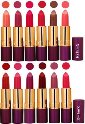 

Rythmx Pops Color Exclusive Matte Lipstick Combo Pack of 12(Shade -0440)
