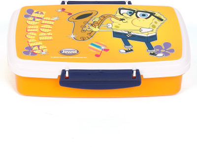 

Jewel Flip Lock Sponge Bob 1 Containers Lunch Box(700 ml), Yellow;white