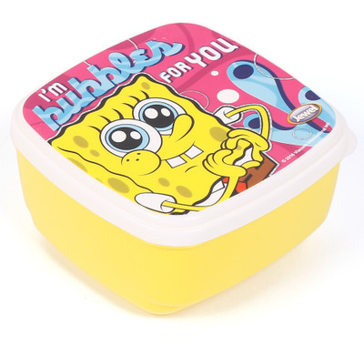 

Jewel Snackie Character Sponge Bob 1 Containers Lunch Box(500 ml), Yellow;pink