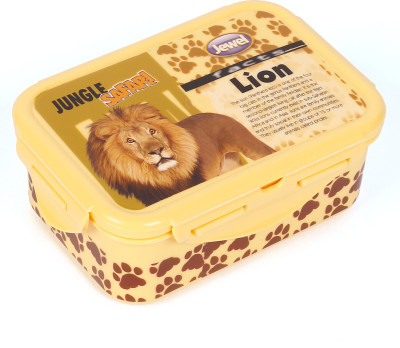 

Jewel Super Lock Jungle Safari Lion 1 Containers Lunch Box(490 ml), Yellow