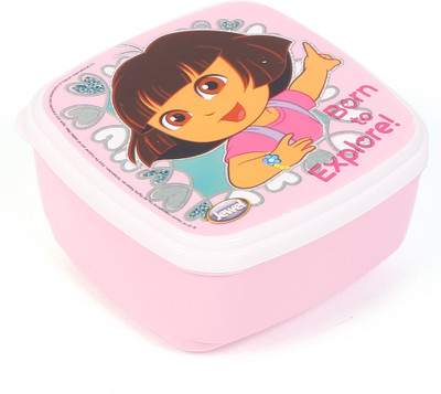 

Jewel Snackie Character Dora 1 Containers Lunch Box(500 ml), Pink
