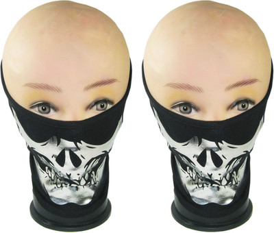

Shri Swami Bags Combo of 2 Balaclava Anti-pollution Mask(Black, Silver, Pack of 2