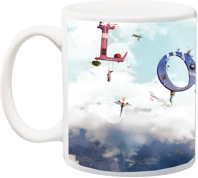 

ME&YOU Gift for Husband/Wife/Girlfriend/Boyfriend/Lover;"love Special 3D printed Ceramic Mug(325 ml), Multicolor