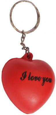 

CTW I love You Heart Fluffy Valentine Key Chain(Red)