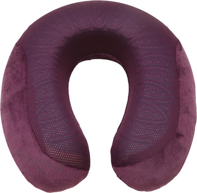 

VIAGGI Cool Gel Memory Foam Neck Pillow(Egg Plant)