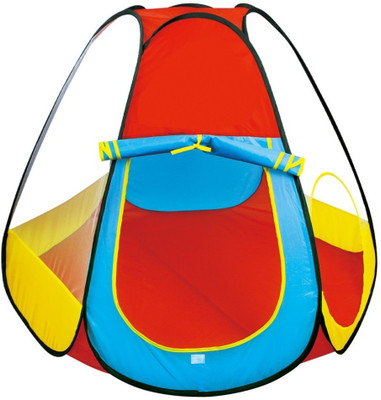 

Toys Bhoomi Kids Teepee Play Tent with 50pcs 6CM Balls - 100% Safe Polyester Fabric(Multicolor)
