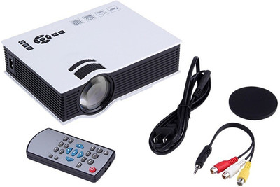 

Voltegic ® UNIC UC40 Mini Pico Compact Digital HD with HDMI Home Theater Cinema Proyector 800 lm LED Corded Portable Projector(White, Black)