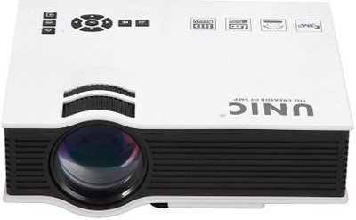 

VibeX ® UC40 Compact Lightweight HD Contrast Ratio: 800 : 1 with Remote Controller 800 lm LED Corded Portable Projector(White)