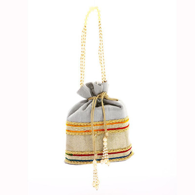 

Utsavi UF-PP-10160-Grey Potli(Grey)