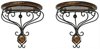 

Craftspoint Wooden, Iron Wall Shelf(Number of Shelves - 2)