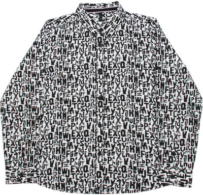 

United Colors of Benetton. Boys Printed Casual White, Black Shirt, 901