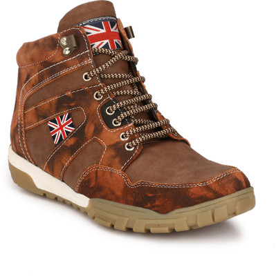 

Eego Italy Stylish and Trendy Boots For Men(Multicolor, Brown