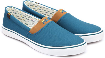 

Fila Canvas Shoes For Men(Blue, Aqu blu/brn