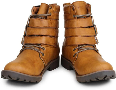 

Digni MONK STRAP BOOT Boots For Men(Natural, Teek