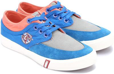 

Lee Cooper Canvas Sneakers For Men(Grey, Blue, Grey/r.blue