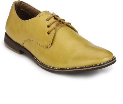 

Eego Italy Stylish and Trendy Lace Up For Men(Yellow