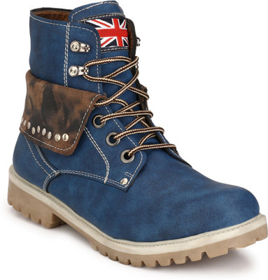 

Eego Italy Stylish and Trendy Boots For Men(Multicolor, Blue