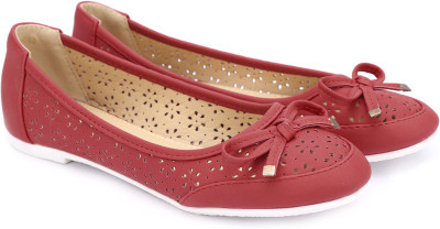 

Addons Addons Red Colored Ballerinas Bellies For Women(Red