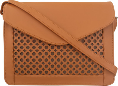 

Toteteca Bag Works Women Casual Tan PU Sling Bag