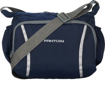 

Fantosy Men Casual Blue Polyester Sling Bag