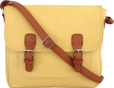 

Toteteca Bag Works Women Casual Yellow PU Sling Bag